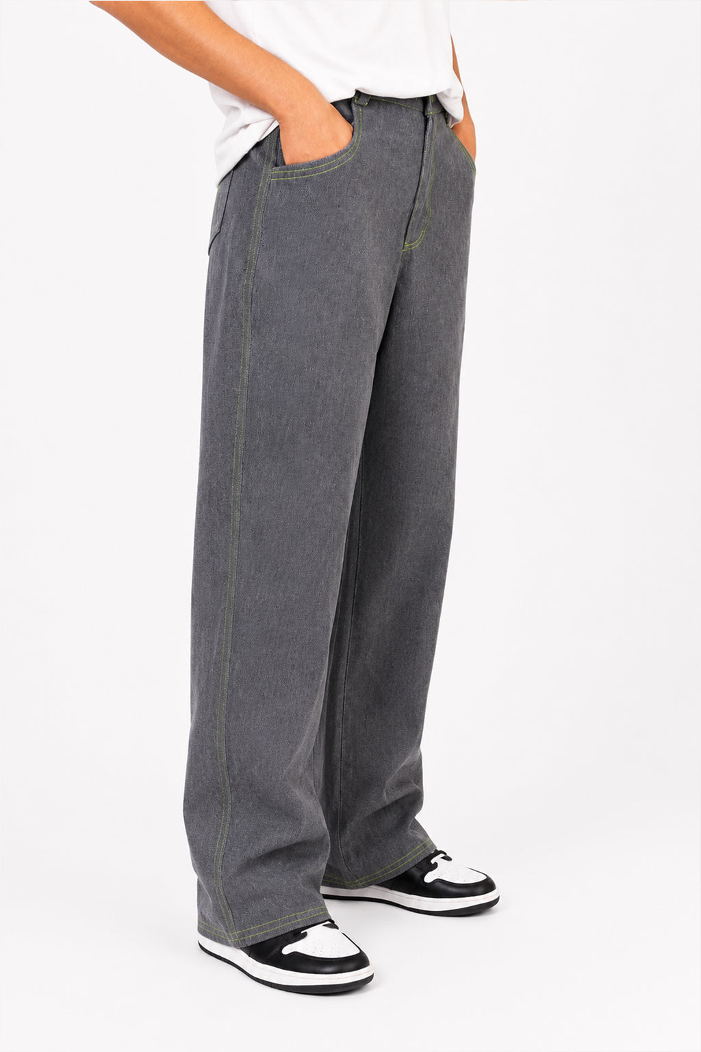 LIME SIGNATURE DENIM PANTS ByCORTÉS