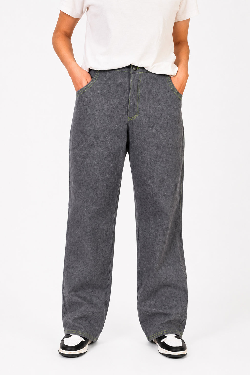 LIME SIGNATURE DENIM PANTS ByCORTÉS