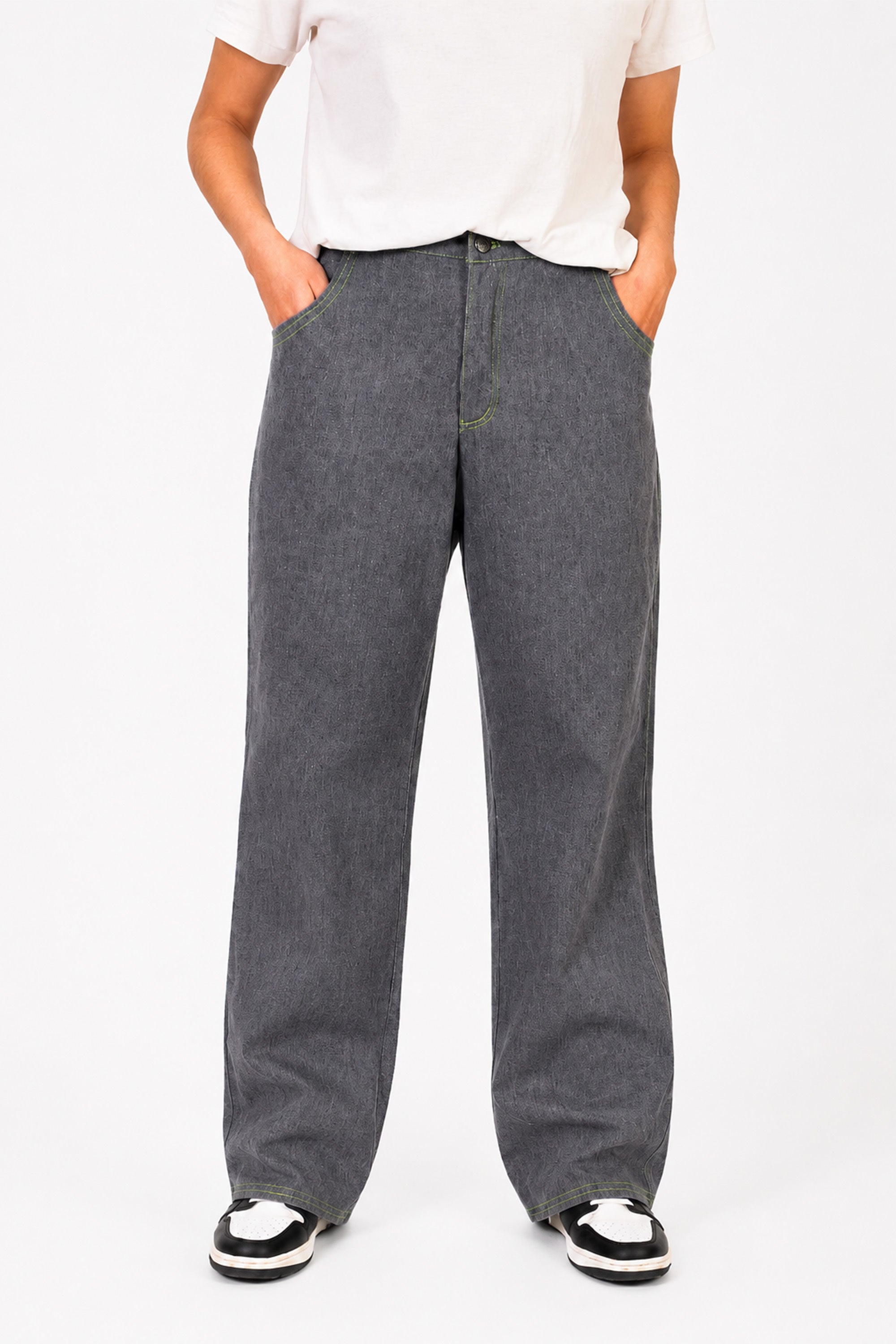 LIME SIGNATURE DENIM PANTS ByCORTÉS