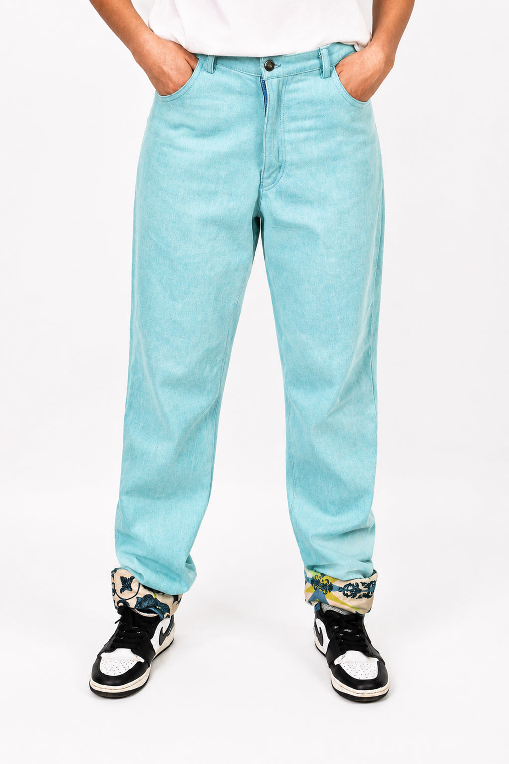 SKY BLOOM DENIM PANTS ByCORTÉS