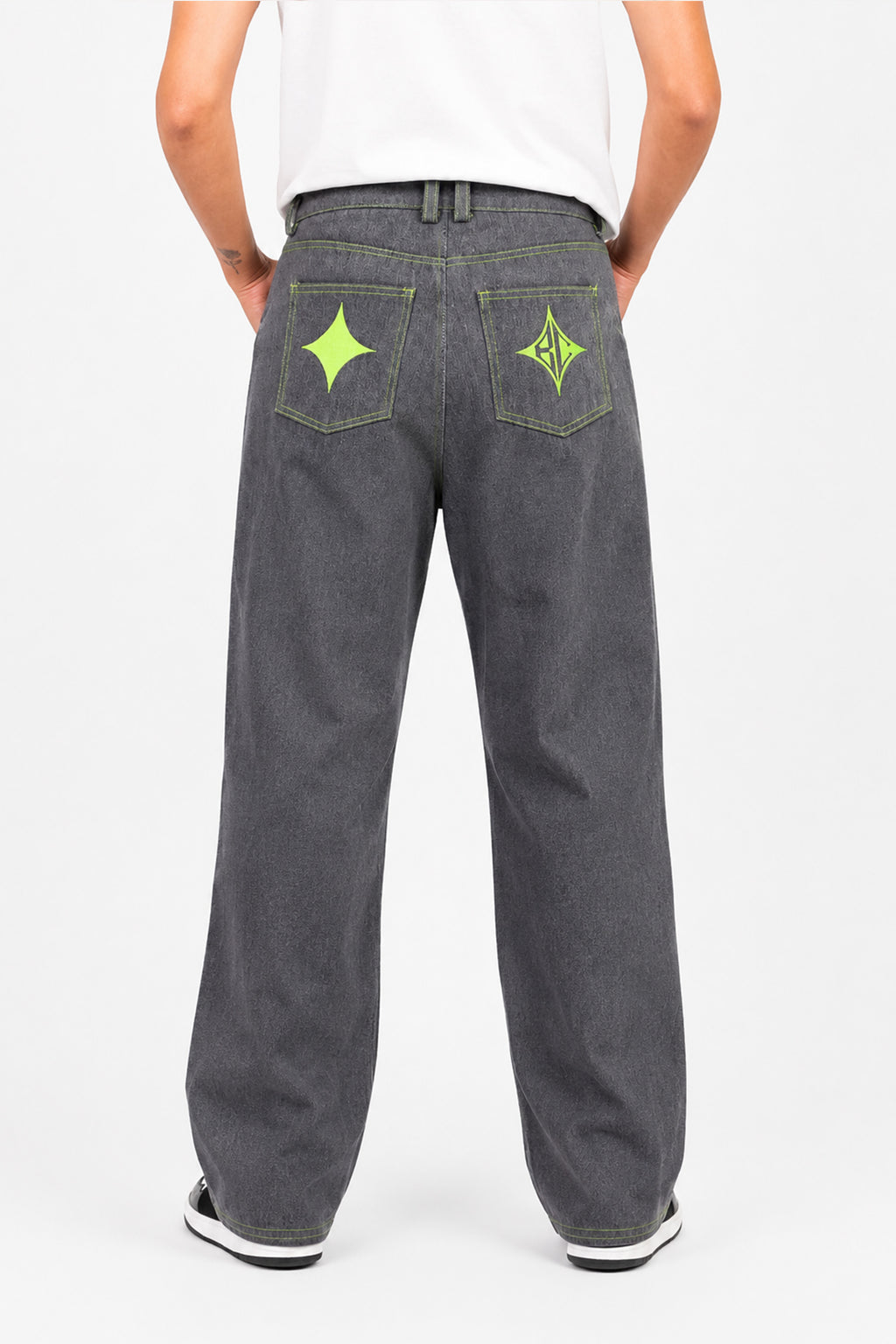 LIME SIGNATURE DENIM PANTS ByCORTÉS
